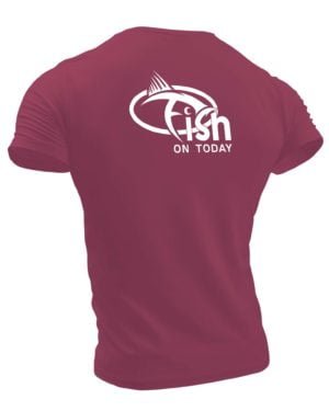 Fish On Icon Shirt Cardinal Back 2