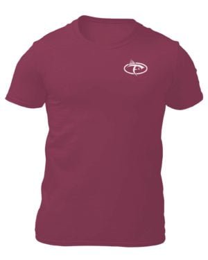 Fish On Icon Shirt Cardinal Front 1