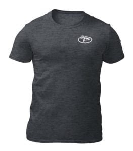 Fish On Icon Shirt Dark Grey Heather Front
