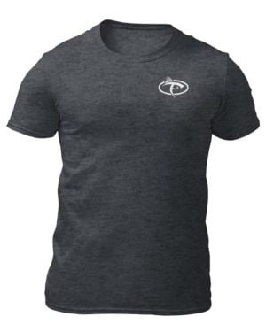 Fish On Icon Shirt Dark Grey Heather Front