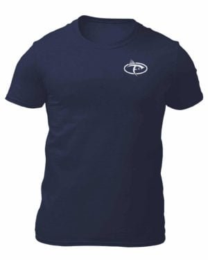 Fish On Icon Shirt Navy Front 4