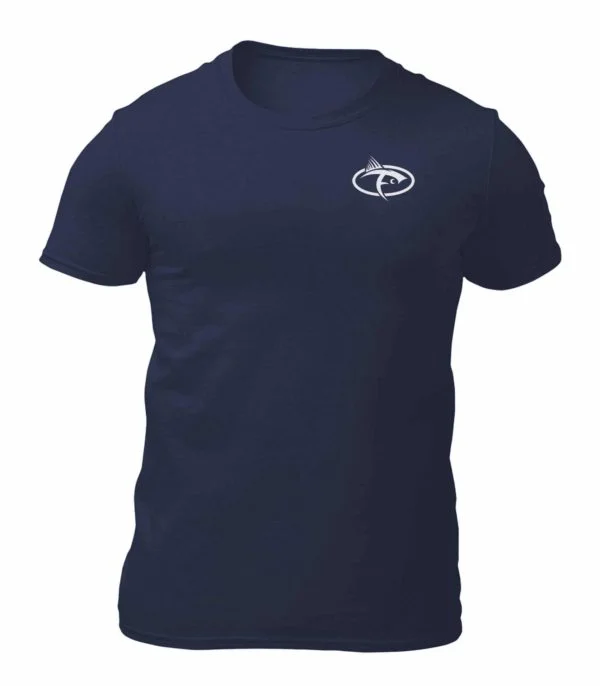 Fish On Icon Shirt Navy Front 4
