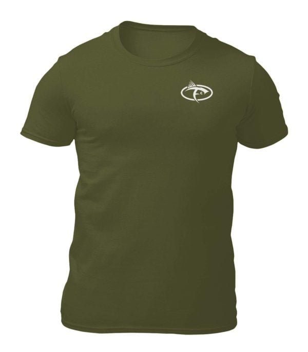 Fish On Icon Shirt Olive Front