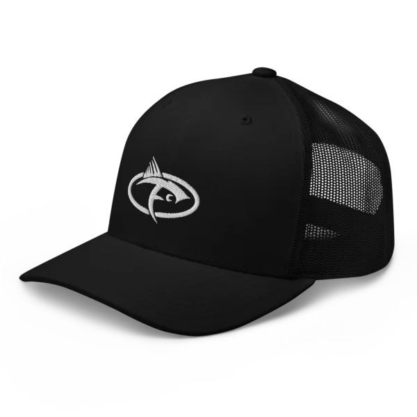 retro trucker hat black left front 6311f100e70f6