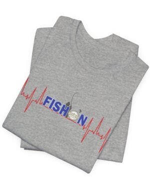 Fishing Heartbeat - Athletic Heather, XS
